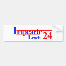 Impeach Leach '24 Autoaufkleber