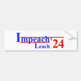 Impeach Leach '24 Autoaufkleber