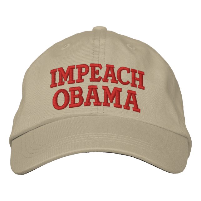 IMPEACH OBAMA BESTICKTE KAPPE (Vorderseite)