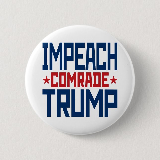Impeach sowjetischen Kameraden Trump - Anti Trump Button (Vorderseite)