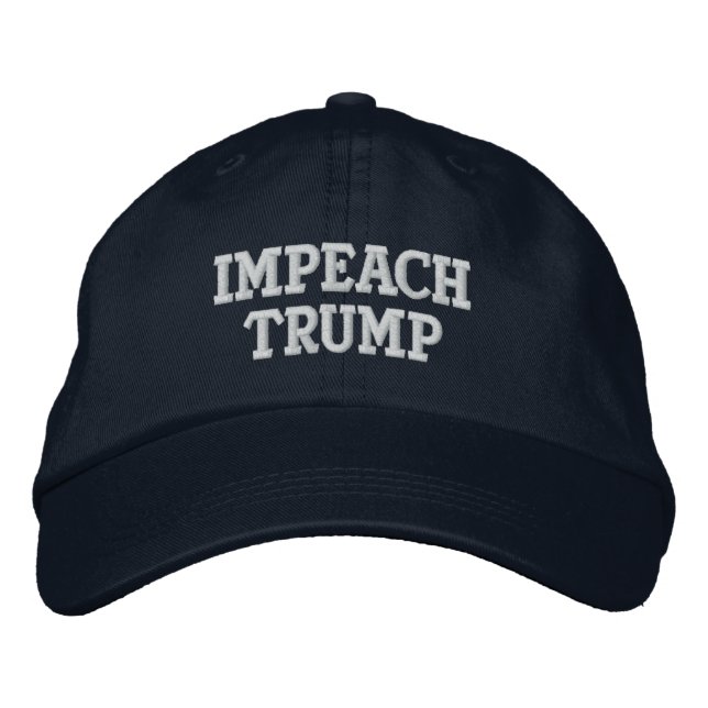 Impeach Trump Hat Bestickte Baseballkappe (Vorderseite)