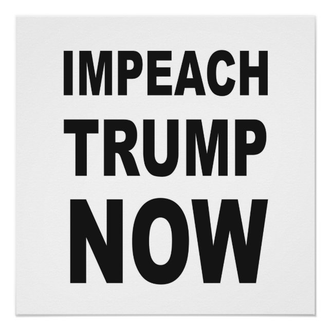 IMPEACH TRUMP JETZT Protest-Zeichen Poster (Vorderseite)