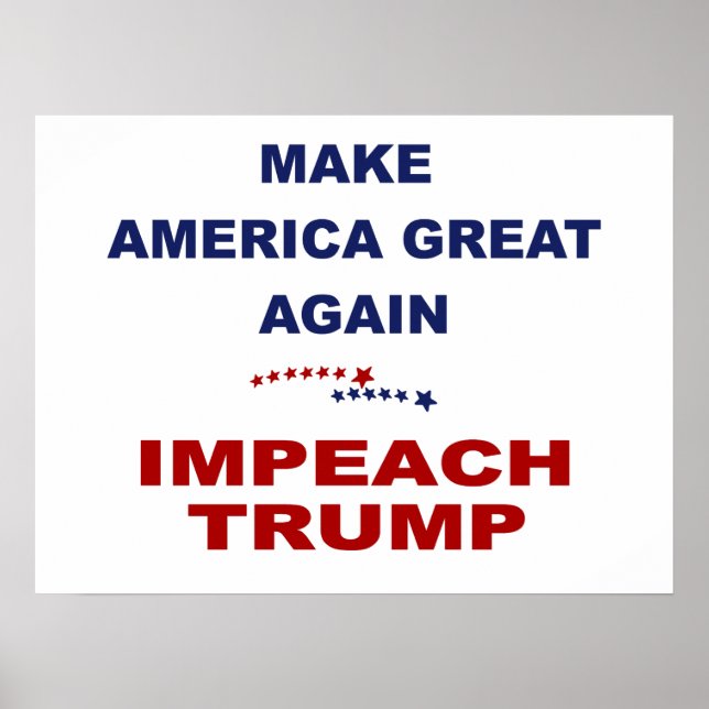 Impeach Trump Poster (Vorne)