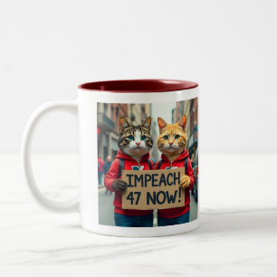 Impeach Trump Zweifarbige Tasse