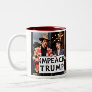 Impeach Trump Zweifarbige Tasse