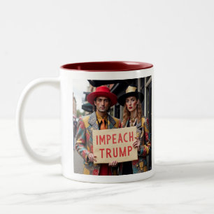 Impeach Trump Zweifarbige Tasse