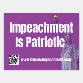 Impeachment is Patriotic Yard Sign Gartenschild