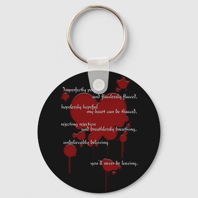 Imperfekt perfekter Schlüsselanhänger (Vorderseite)