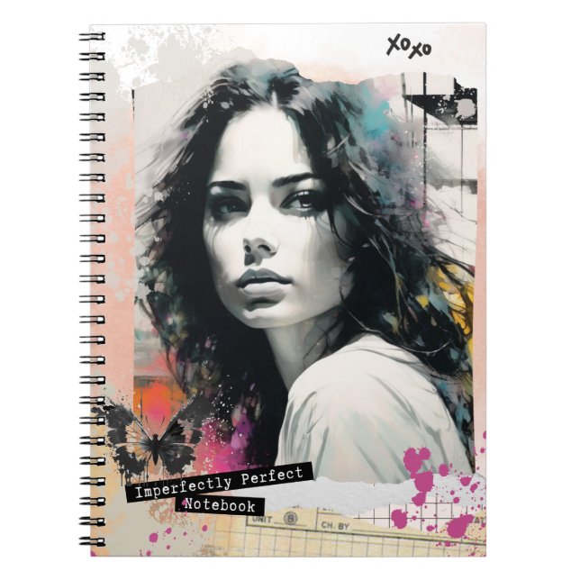 Imperfekt perfektes Notebook - Collage Women Notizblock (Vorderseite)