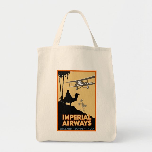 Imperial Airways ~ England - Ägypten - Indien Tragetasche (Vorne)