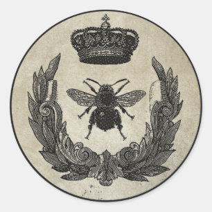 Imperial Bee Runder Aufkleber