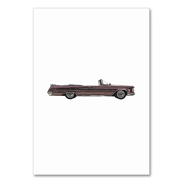 Imperial Crown Cabrio Tischnummer (Vorderseite)