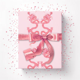 Imperial Dragon in Pink Geschenkpapier