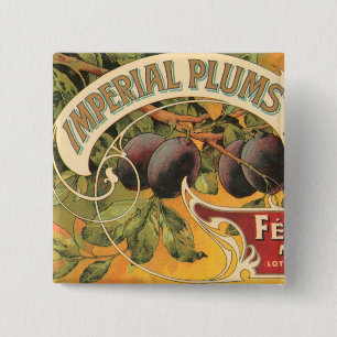 Imperial Plums Button