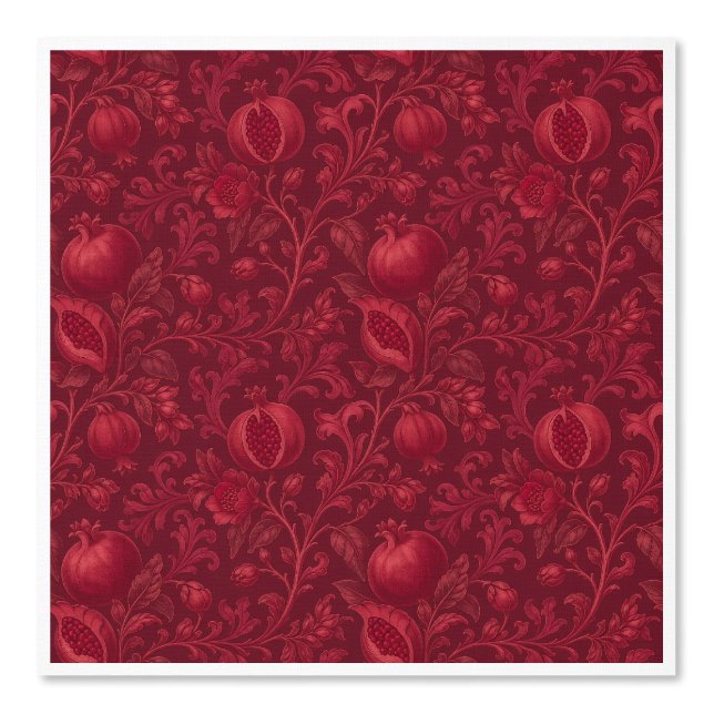 Imperial Ruby Garden | Granatapfel Persisch-(A) Tapete (Vorderseite)