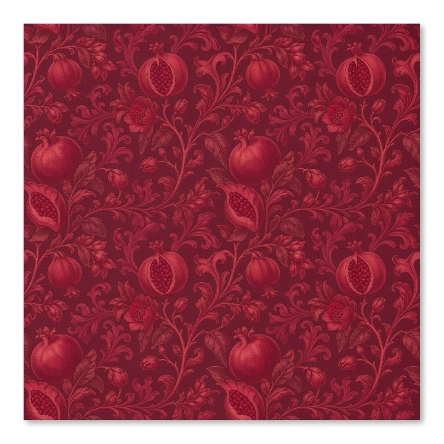 Imperial Ruby Garden | Granatapfel Persisch-(A) Tapete (Vorderseite)