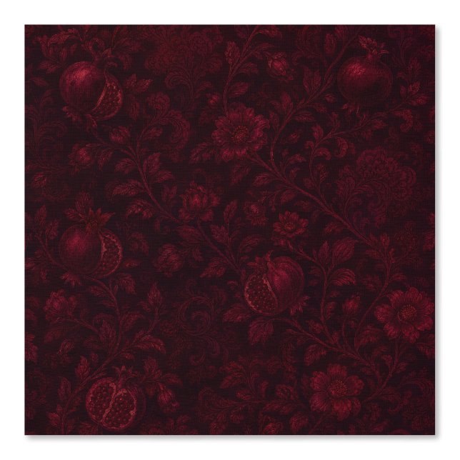 Imperial Ruby Garden | Granatapfel Persisch-(C) Tapete (Vorderseite)