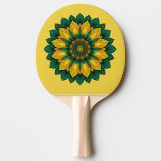 Imperial Solar Flower Mandala Luxury Keychain Tischtennis Schläger