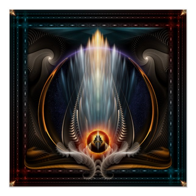 Imperial View Fraktal Art Perfect Poster (Vorderseite)