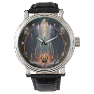 Imperial View Fraktal Kunst Armbanduhr