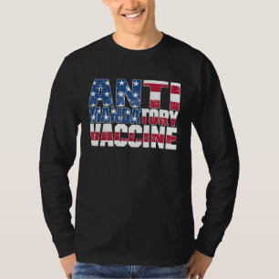 Impfgegner USA-Flagge gegen Impfung T-Shirt