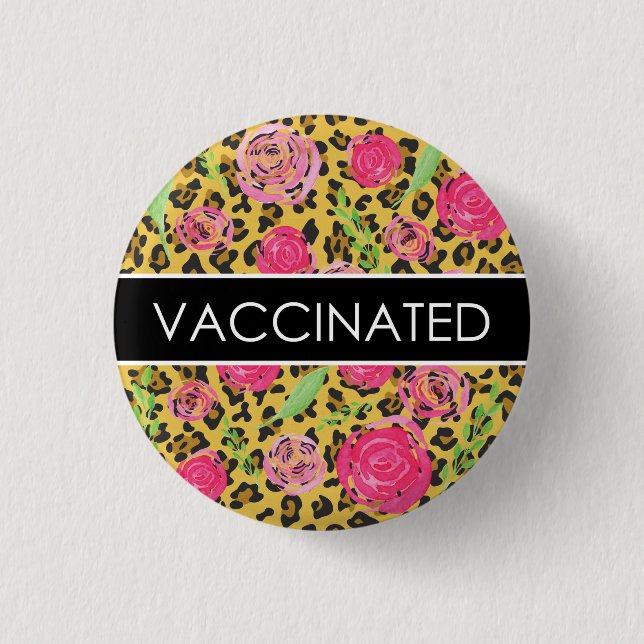 Impfknopf für Leopard und Floral Button (Vorderseite)