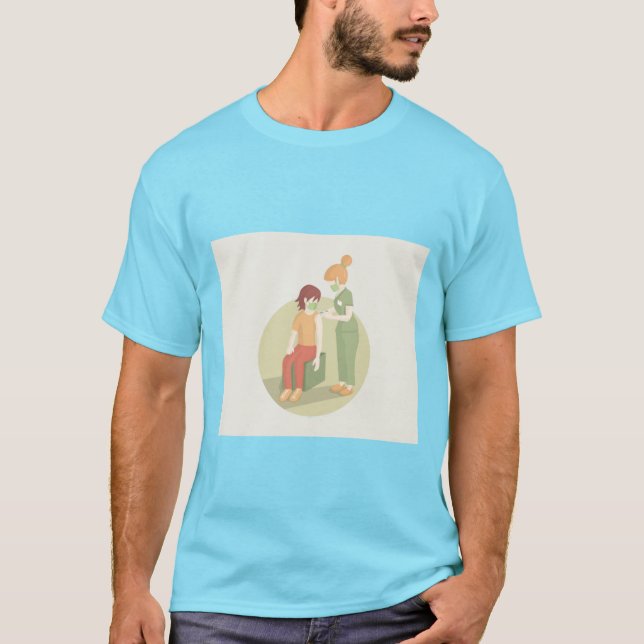 Impfpflege. T-Shirt (Vorderseite)