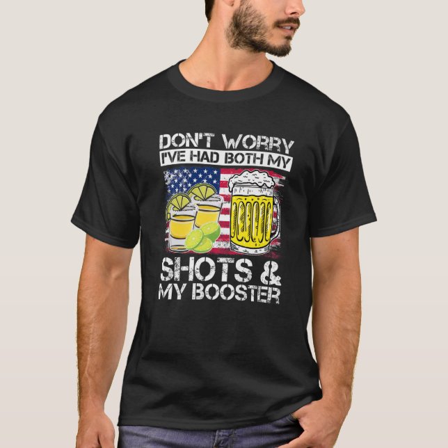 Impfquote Keine Sorge, ich hatte beide Erschütteru T-Shirt (Vorderseite)