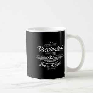Impfstoff Funny Spaß Grafisches Zitat Vaccina Kaffeetasse