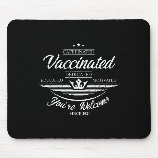 Impfstoff Funny Spaß Grafisches Zitat Vaccina Mousepad (Vorne)