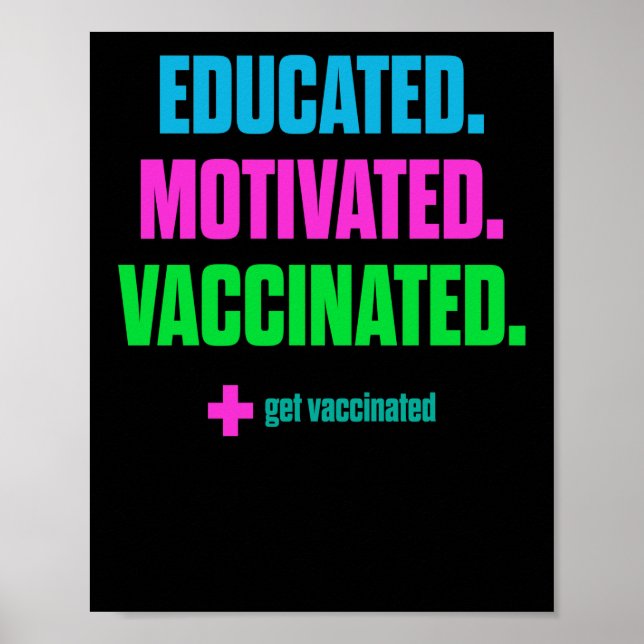 Impfstoff Pro Impfung Impfstoff geimpft Poster (Vorne)