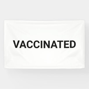 Impfstoff, Schwarz-weiß anpassbar Banner