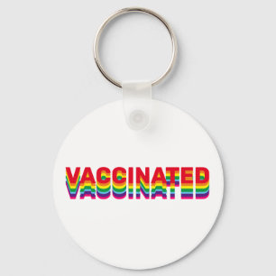 Impfstoff-Stolz-Gay-Regenbogenfarben Schlüsselanhänger