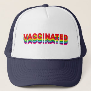 Impfstoff-Stolz-schwul-quee Regenbogenretro Truckerkappe