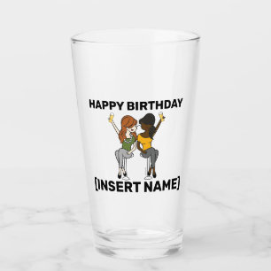 Impfstoff und fertig zum Party - Bierglas Glas