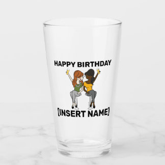 Impfstoff und fertig zum Party - Bierglas Glas