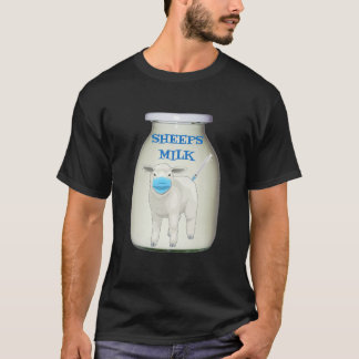 Impfstoff- und Gesichtsmaske, Schaf- oder Schafmil T-Shirt