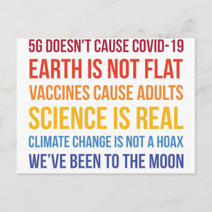 Impfstoffe Wissenschaftlicher Klimawandel ist real Postkarte