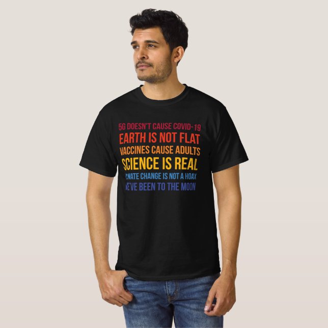 Impfstoffe Wissenschaftlicher Klimawandel real 5G T-Shirt (Vorne ganz)