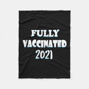 Impfte Funny Graphic Quote Pro geimpft 2021 Fleecedecke