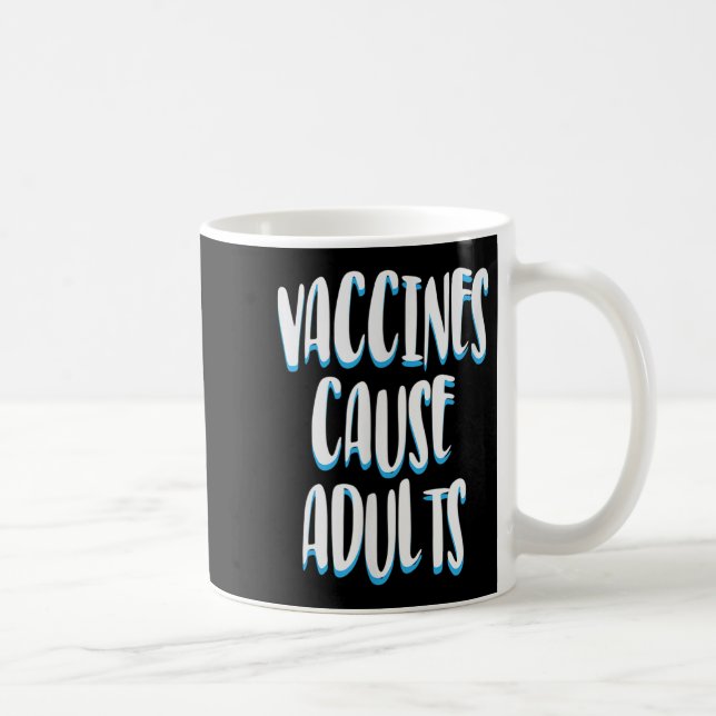 Impfte Funny Spaß Grafische Erwachsene Joke Quote Kaffeetasse (Rechts)