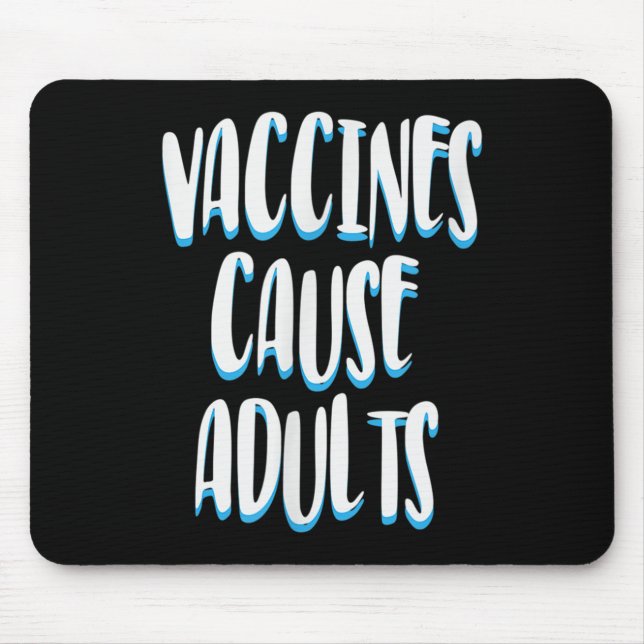 Impfte Funny Spaß Grafische Erwachsene Joke Quote Mousepad (Vorne)