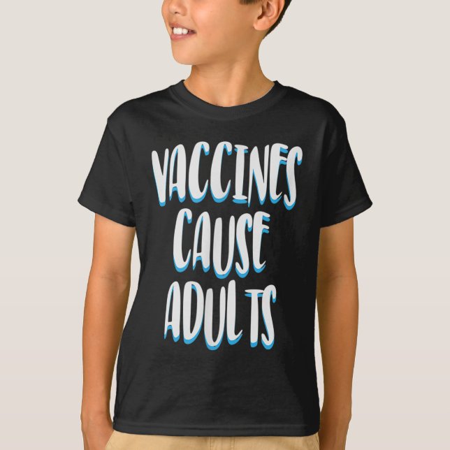 Impfte Funny Spaß Grafische Erwachsene Joke Quote T-Shirt (Vorderseite)
