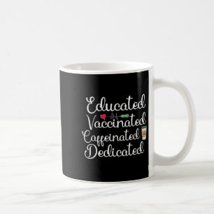 Impfte Funny Spaß Graphic Joke Quote Nurse Co Kaffeetasse