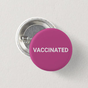Impfte, Maulbeerpink-weiße Button-Taste Button