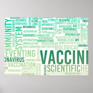 Impfung gegen Coronavirus Medizinische Poster
