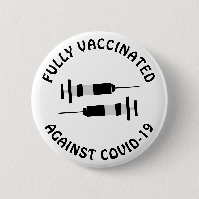 Impfung gegen Covid-19, Coronavirus Button (Vorderseite)