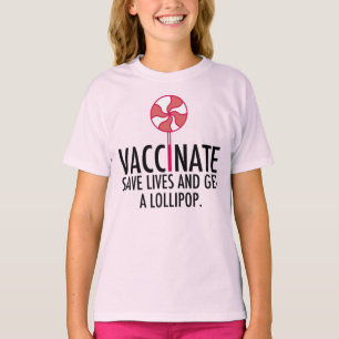 Impfung Lollipop Funny Vaccinate T-Shirt