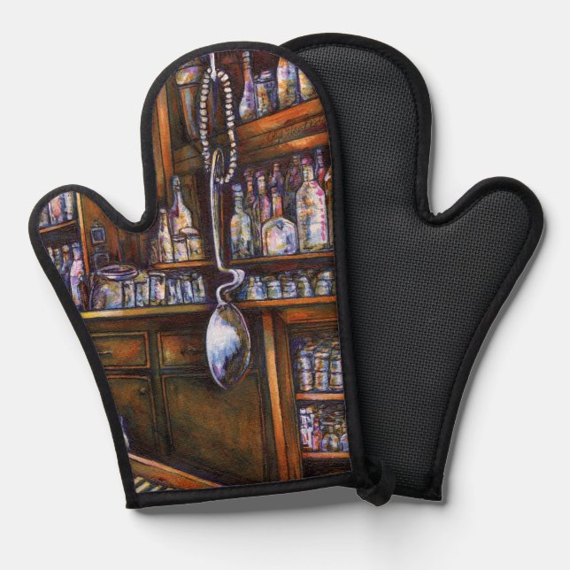 implizit verstanden ofenhandschuh (Vorderseite/Rückseite)