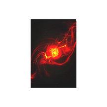 Implosion rouge Supernova toile étirée Impression